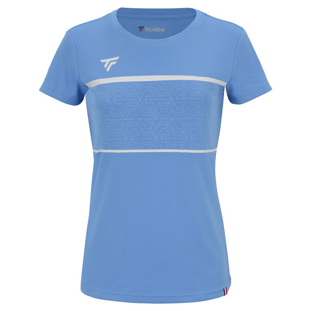 T-SHIRT TEAM TECH AZUR WOMEN